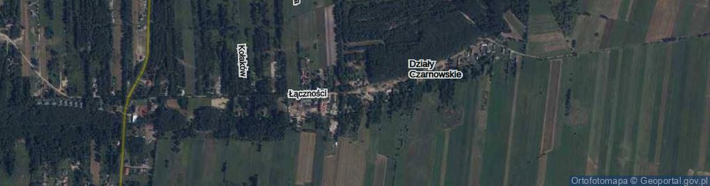 Zdjęcie satelitarne Działy Czarnowskie ul.